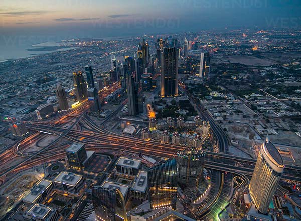 عکس خیابان شیخ زاید دبی